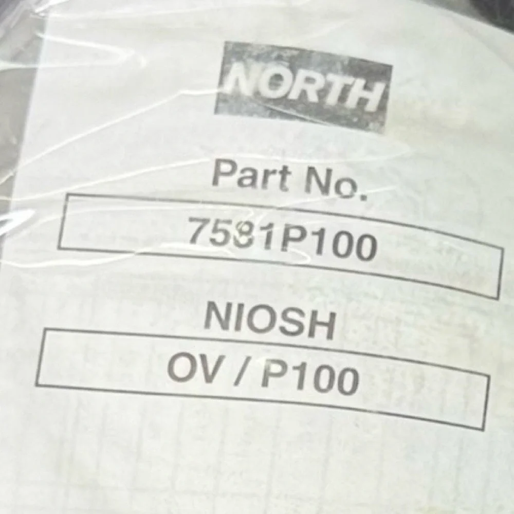 North Part #7581P100 NIOSH OV/P100 Replacement Cartridges Lot of 2 (2-pack) New!
